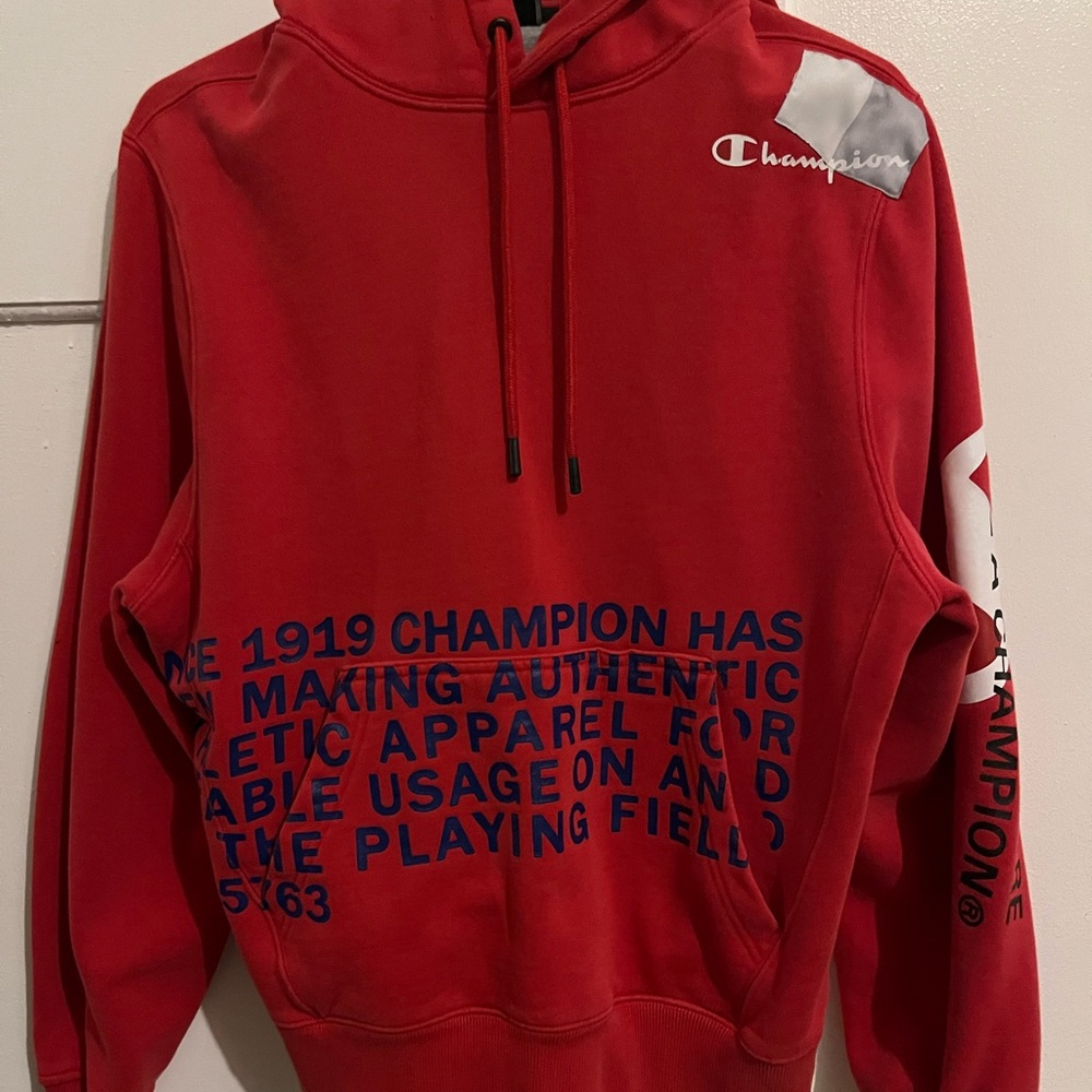 Champion Red Hoodie Size Small